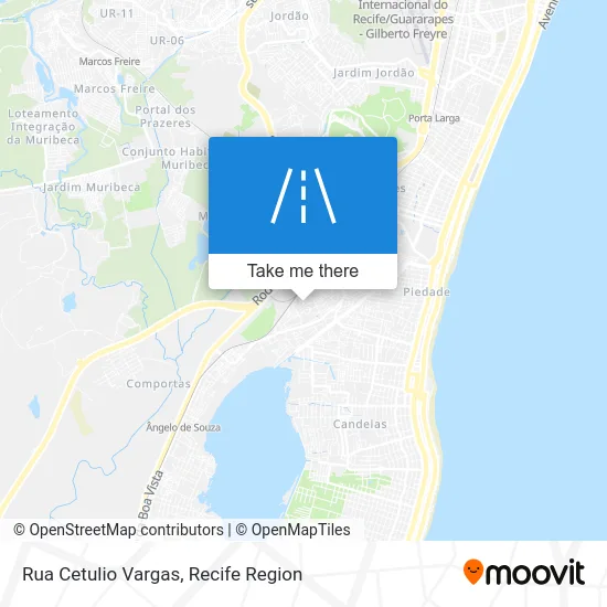 Rua Cetulio Vargas map