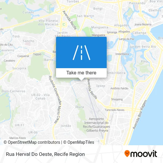Rua Herval Do Oeste map