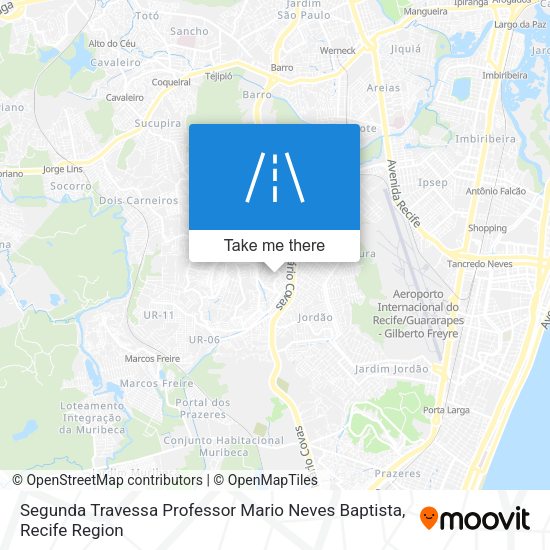 Segunda Travessa Professor Mario Neves Baptista map
