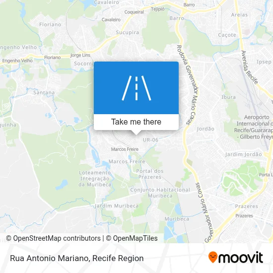 Rua Antonio Mariano map