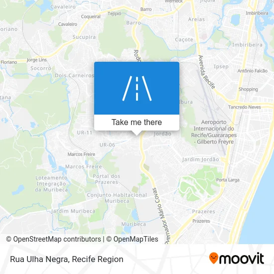 Rua Ulha Negra map
