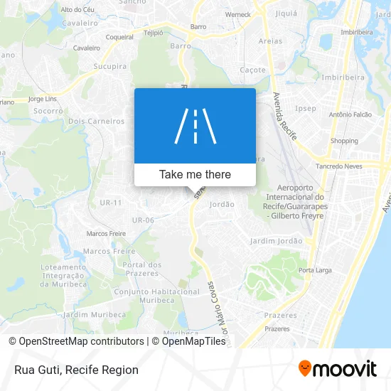 Rua Guti map