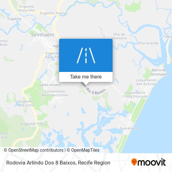 Rodovia Arlindo Dos 8 Baixos map