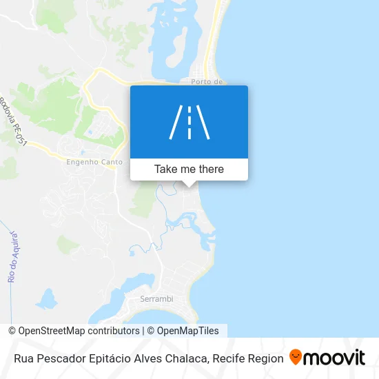 Rua Pescador Epitácio Alves Chalaca map