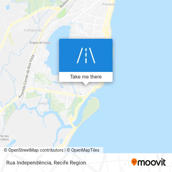 Rua Independência map