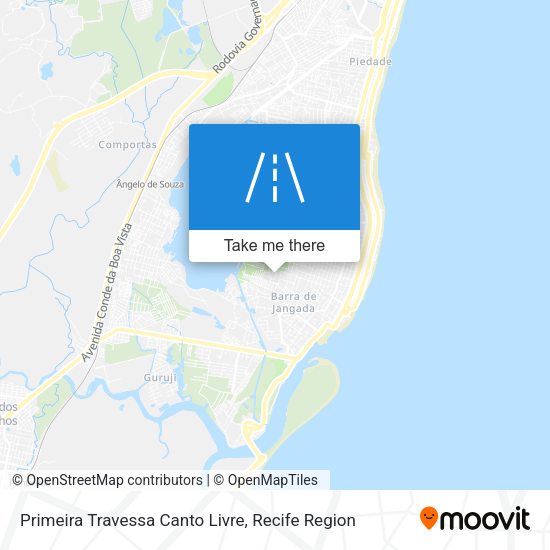 Primeira Travessa Canto Livre map