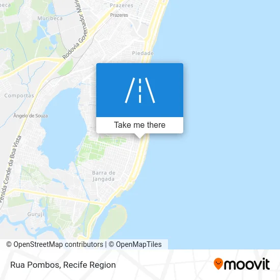 Rua Pombos map