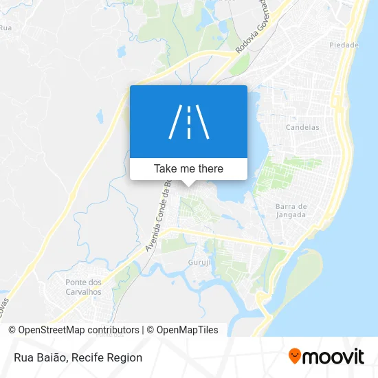 Rua Baião map