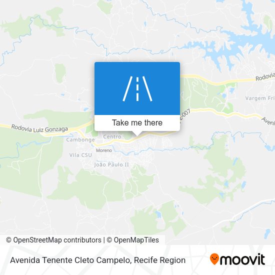 Avenida Tenente Cleto Campelo map