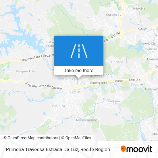 Primeira Travessa Estrada Da Luz map