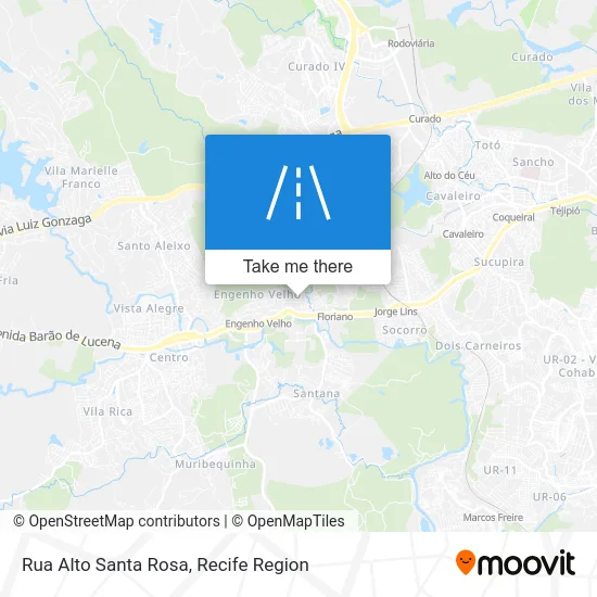 Rua Alto Santa Rosa map