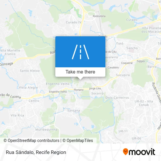Rua Sândalo map