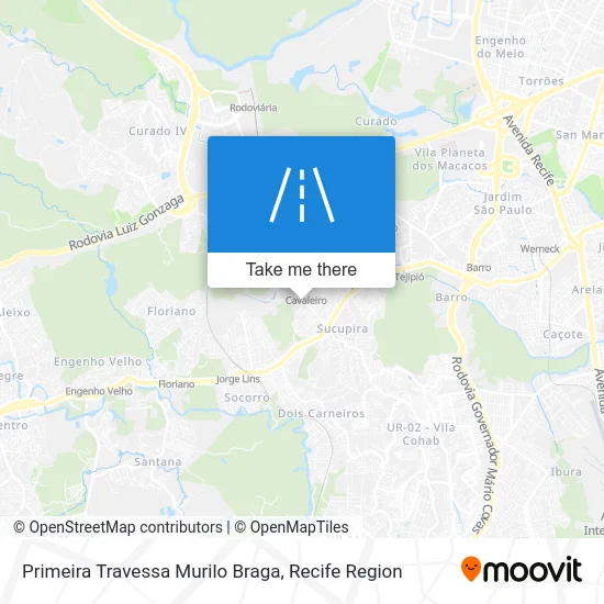 Primeira Travessa Murilo Braga map