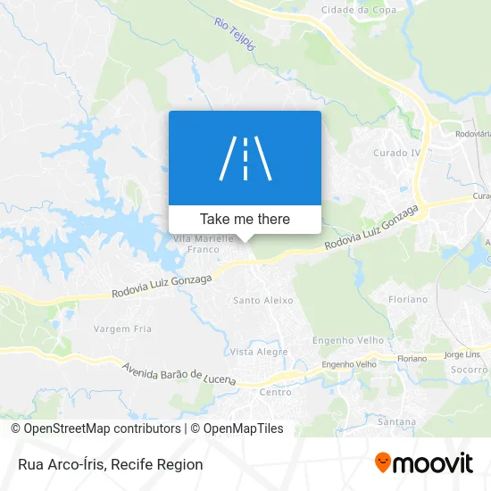 Rua Arco-Íris map