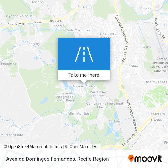 Avenida Domingos Fernandes map