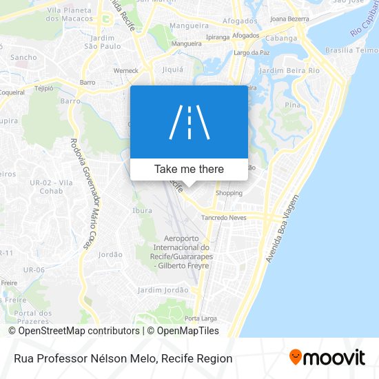 Rua Professor Nélson Melo map