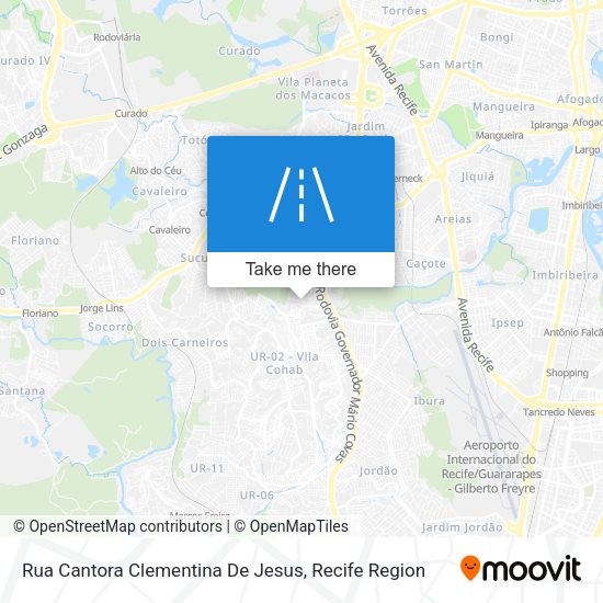 Rua Cantora Clementina De Jesus map