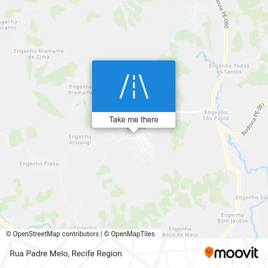 Rua Padre Melo map