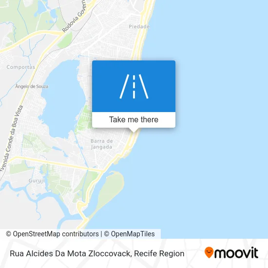 Rua Alcides Da Mota Zloccovack map