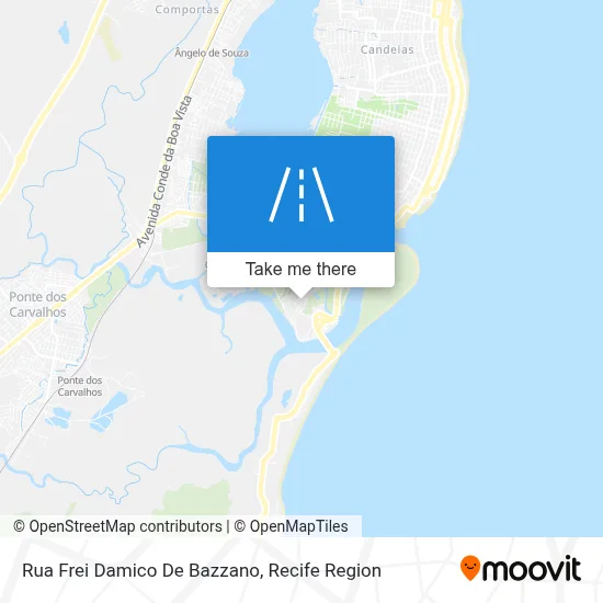 Rua Frei Damico De Bazzano map