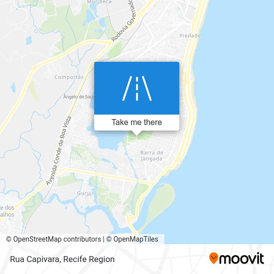 Rua Capivara map