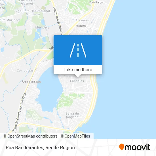 Rua Bandeirantes map