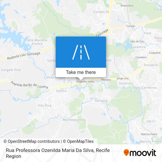 Rua Professora Ozenilda Maria Da Silva map