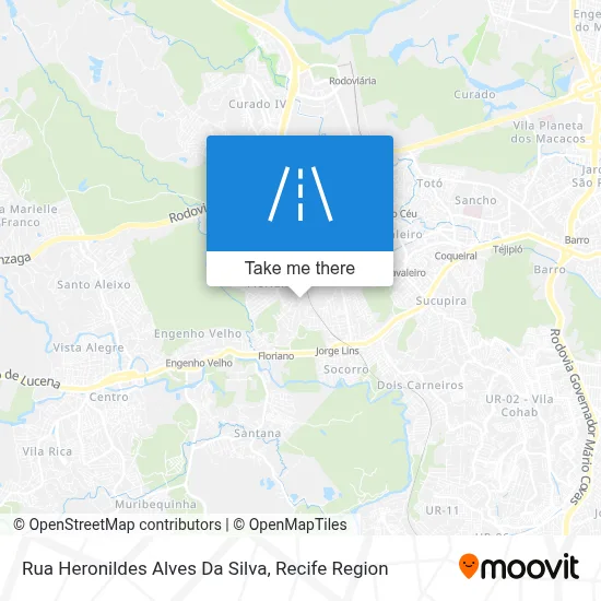 Rua Heronildes Alves Da Silva map