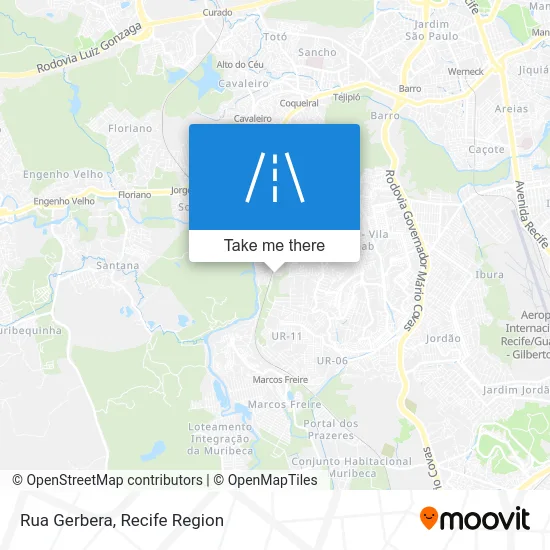 Rua Gerbera map