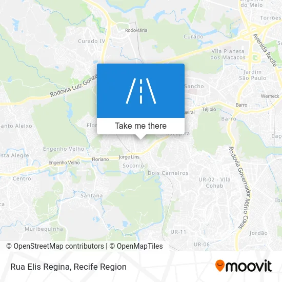 Rua Elis Regina map