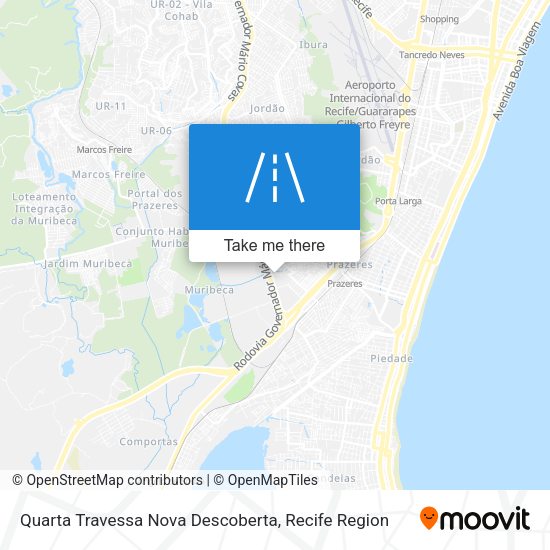 Quarta Travessa Nova Descoberta map