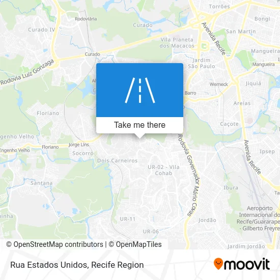 Rua Estados Unidos map