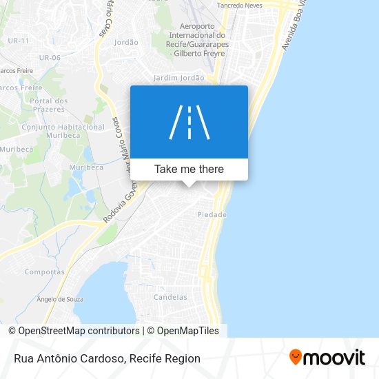 Rua Antônio Cardoso map