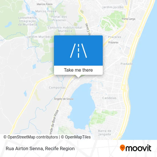 Rua Airton Senna map