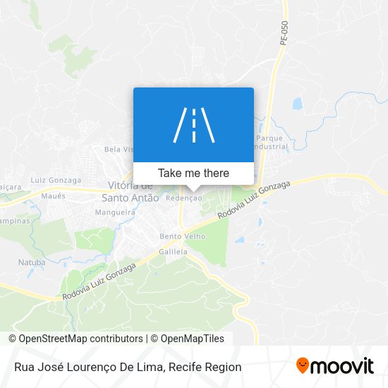 Rua José Lourenço De Lima map
