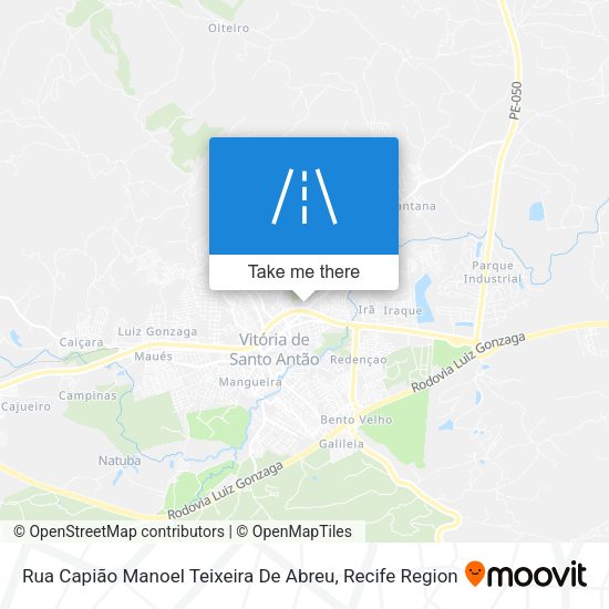 Rua Capião Manoel Teixeira De Abreu map