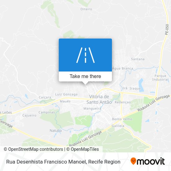 Rua Desenhista Francisco Manoel map