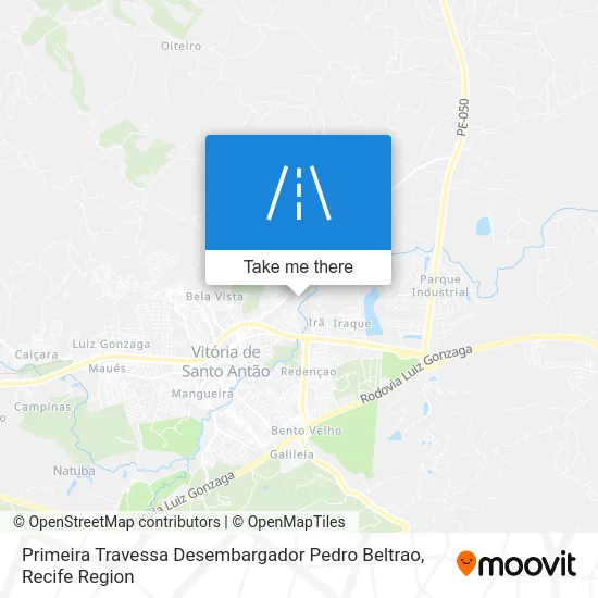 Primeira Travessa Desembargador Pedro Beltrao map