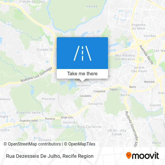 Rua Dezesseis De Julho map