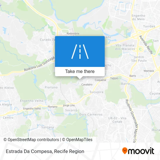 Estrada Da Compesa map