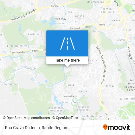 Rua Cravo Da India map