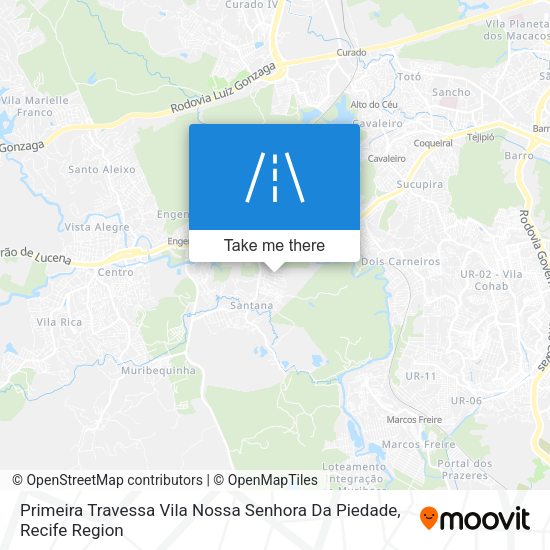 Primeira Travessa Vila Nossa Senhora Da Piedade map