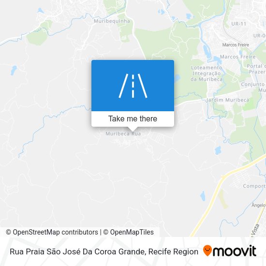 Rua Praia São José Da Coroa Grande map