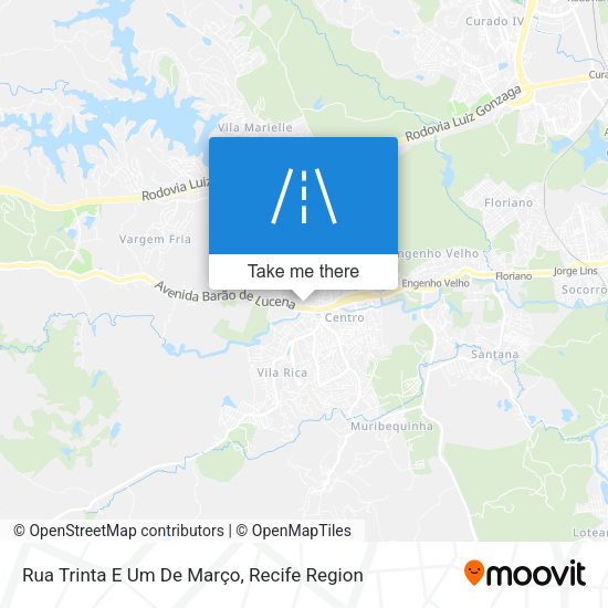 Rua Trinta E Um De Março map
