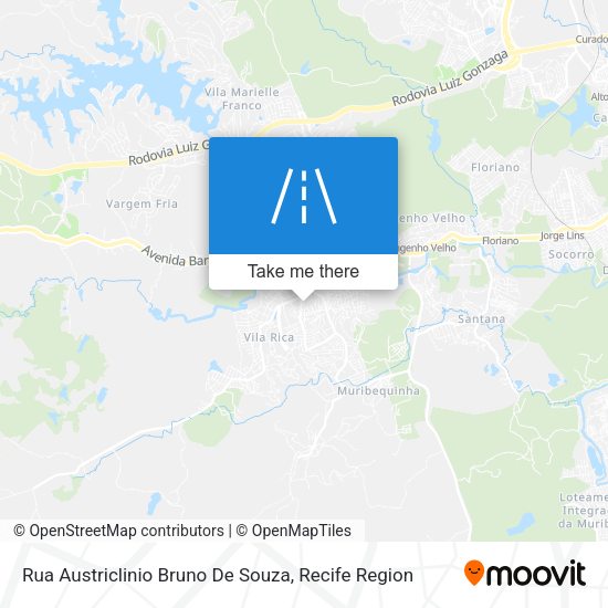 Rua Austriclinio Bruno De Souza map