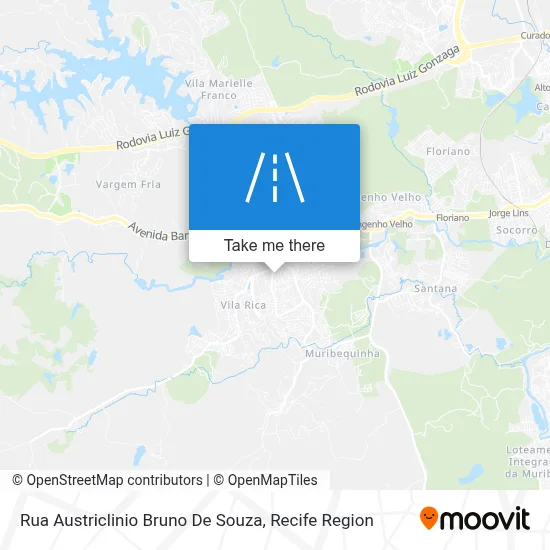 Rua Austriclinio Bruno De Souza map