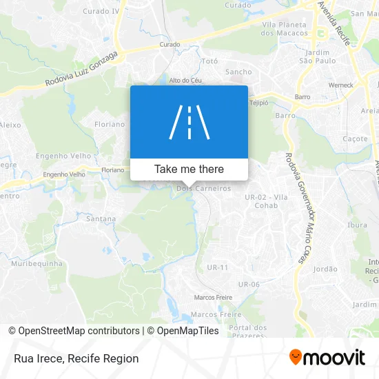 Rua Irece map