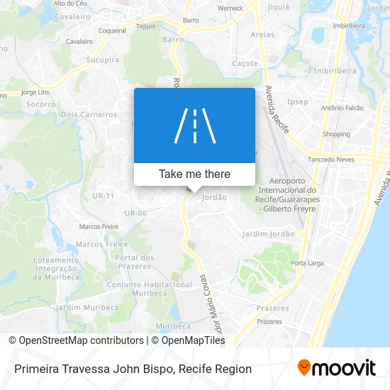 Primeira Travessa John Bispo map