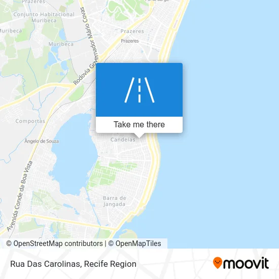 Rua Das Carolinas map