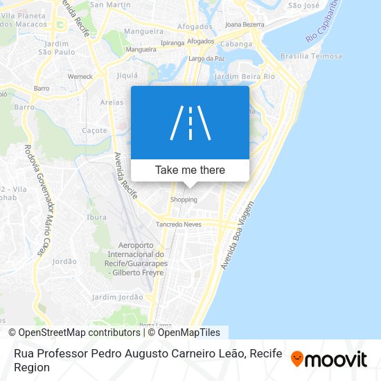 Rua Professor Pedro Augusto Carneiro Leão map